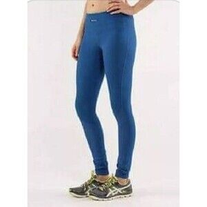 Lululemon  Runder Under Pant Womens 2 Limitless Blue High Rise Leggings